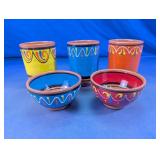 Cactus Canyon Hand Painted Serveware Set