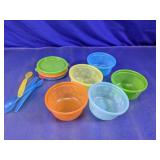 Tupperware Snack Cup and Spoon Assortment