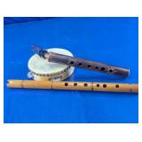 Wood Flutes & First Act Tambourine Assortment