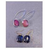 Gemstone Style Dangle Earrings Assortment