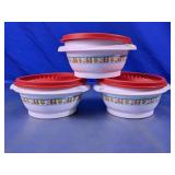 Tupperware Holiday Gingerbread Bowls