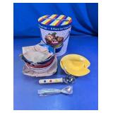 Colorful Ceramic Ice Cream Bowl Set