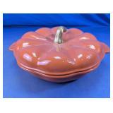 Pumpkin Shaped Cocotte Dish