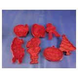 Holiday Plastic Cookie Cutters Lot
