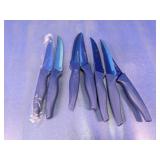 Wanbasion Blue Serrated Steak Knife Set