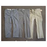Men's Assorted Dress Slacks & Work Pants Lot