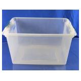 Clear Plastic Latching Storage Tote Bin