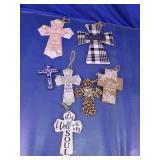 Assorted Inspirational Decorative Crosses Lot