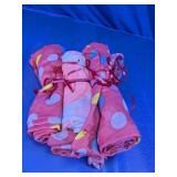 Assorted Pink Polka Dot Fabric Swatches Lot