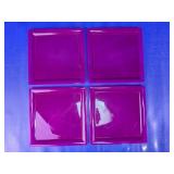 Square Plastic Dinner Plate Set