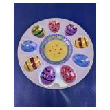 Hand Painted Easter Egg Deviled Egg Platter