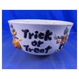 Halloween Trick or Treat Glass Bowl