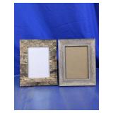 Rustic & Weathered Wood Picture Frames Duo