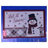 Holiday Style Let It Snow Tapestry Rug