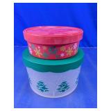 Holiday Plastic Food Storage Container Set
