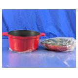Kitchen HQ Red Nonstick Dutch Oven & Skillet Set