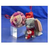 Disney Cheshire Cat & Dumbo Ornaments
