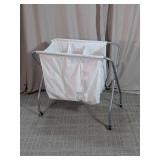 3-Section Fabric Bag Rolling Laundry Sorter