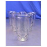 Vintage Ice Cold Drink Glass Tumblers Lot