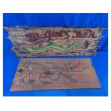 Dragon's Den & Chili Pepper Wood Wall Plaques