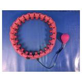 Pink Exercise Hoop With Weighted Ball