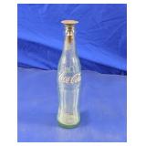 Vtg. Coca-Cola Glass Bottle w/Metal Sprinkler