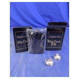 Stainless Steel Hip Flask Set