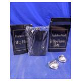 Stainless Steel Hip Flask Set