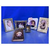 Vintage Photo Frame Lot and Pocket Brag Book