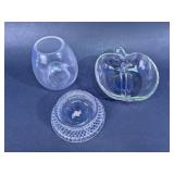 Apple Divided Dish & Glass Votive Assortment