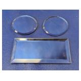 Decorative Mirrored Glass Craft Shapes