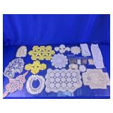 Hand Crocheted Doily & Lace Linen Assortment