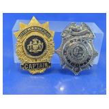 NY Police Captain & FL State Trooper Badges
