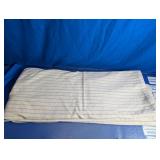 Vintage Woven Cream & Sage Green Striped Throw