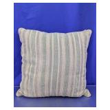Square Woven Striped Throw Pillow
