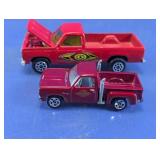 Red Die Cast Pickup Truck Assortment