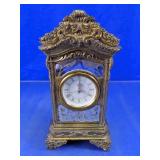 Vintage Ornate Wood Quartz Mantle Clock