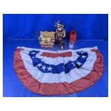 Patriotic Banner & Figurine Decor Assortment