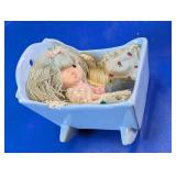 Vintage Rocking Cradle Doll Set