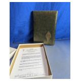 Vintage Klein Funeral Home Memorial Book