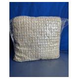 Vintage Mother of Pearl Beaded Accent Pillow