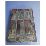 Letterpress Printing Plate on Wood Block