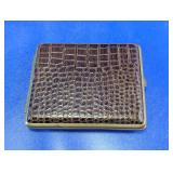 Faux Crocodile Metal Cigarette Case