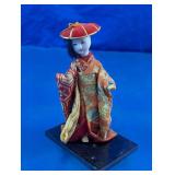 Japanese Geisha Kimono Doll with Hat