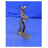Cast Iron Miner Figurine