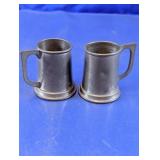 Steel Pewter Mini Tankards