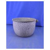 Vintage Enamelware/Graniteware Bucket w/Handle