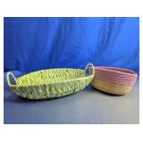 Small Decorative Storage Baskets Duo