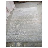 Gray Floral Medallion Area Rug