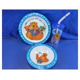 Vintage Bear in the Big Blue House Kids Meal Set